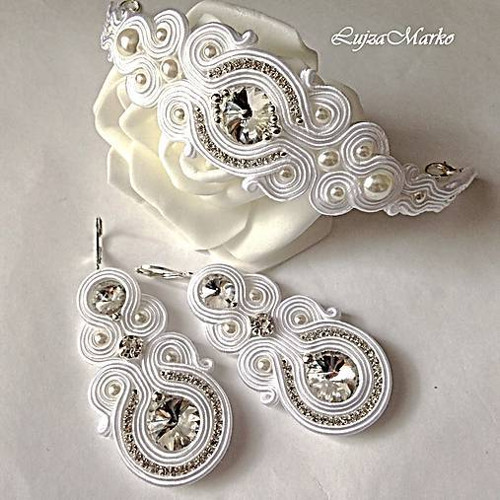 Emiliána svatebni soutache/sutaš náramok