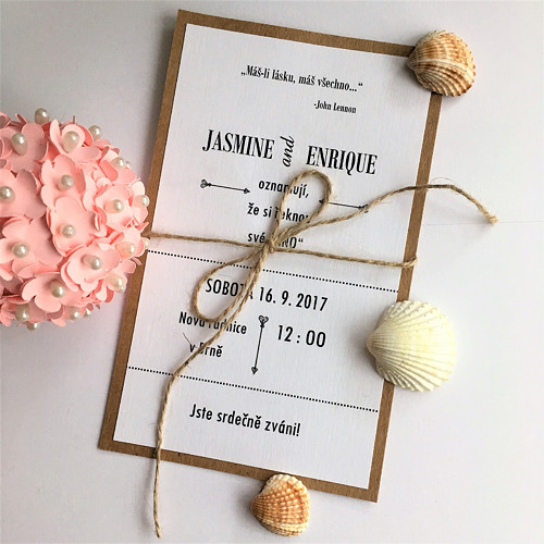 Svatební oznámení Rustic — foto 1
