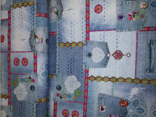 Denim patchwork