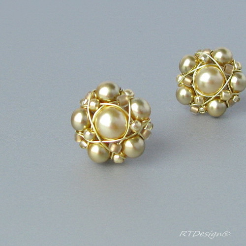 Náušničky GOLDEN FLOWERS