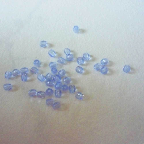 Broušené modré 3mm - 100ks — foto 1