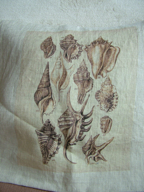 LNĚNÝ POVLAK - MOŘE- 40x40cm - 4 DRUHY — foto 1