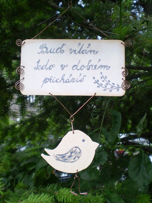Cedulka ¨vítejte¨ — foto 1