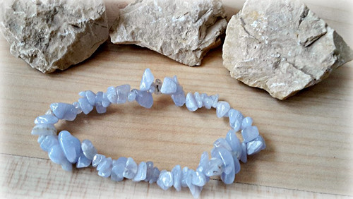 Náramek Chalcedon modrý — foto 1