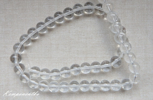 Křišťál čirý - minerál - 8mm 4kusy