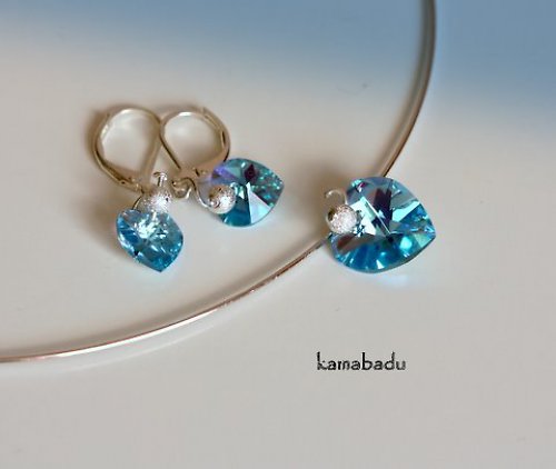 Sada swarovski srdíčka — foto 1