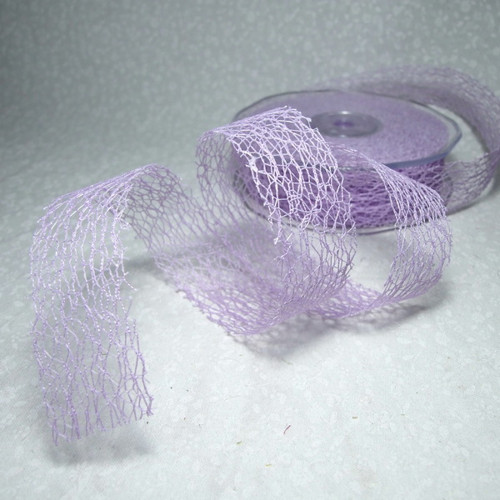 Stuha - síťka lila, š. 3 cm — foto 1