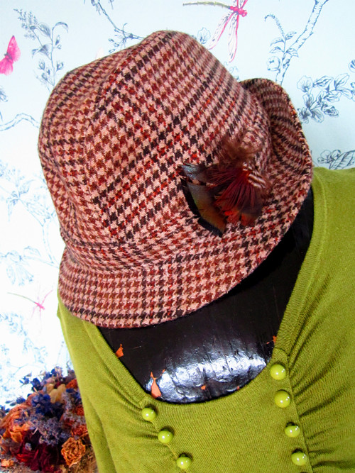 Klobouk skotský tweed — foto 1