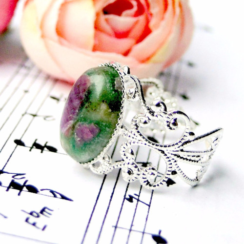 Romantic Ruby Zoisite/ Prsten s rubínem zoisitem — foto 1