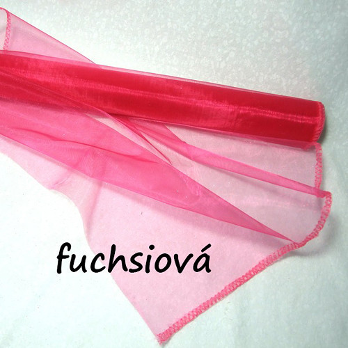Organza, š. 36 cm fuchsiová