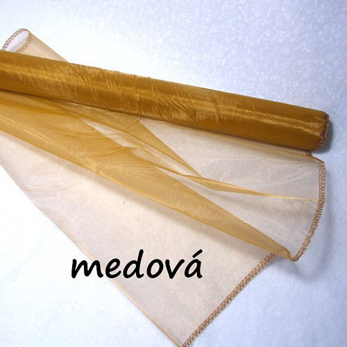 Organza, š. 36 cm medová — foto 1