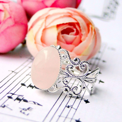 Romantic Rose Quartz / Prsten s rúženínem