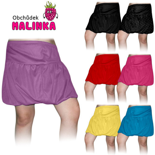 BALÓNOVÁ SUKNĚ vel.98, ČERNÁ, BÍLÁ