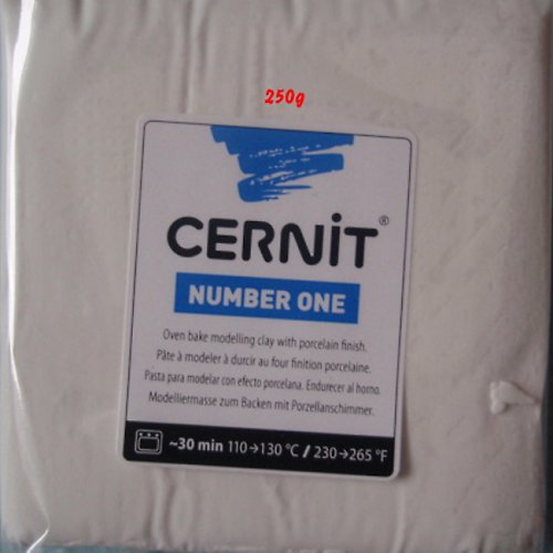 Cernit Number one 250g- 027 bílá a 100 černá — foto 1