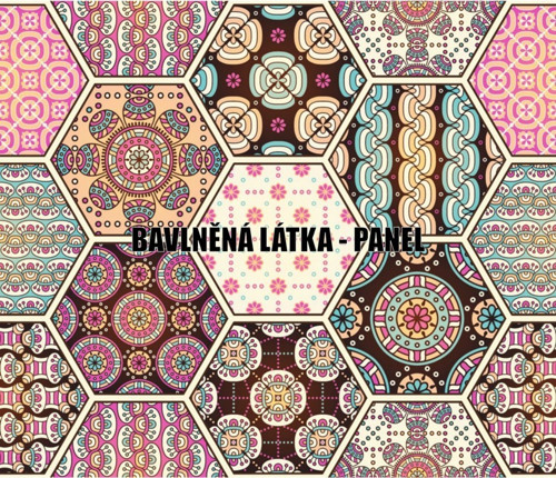 Bavlněná látka - panel 41 x 48 cm — foto 1