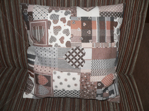 Povlak hnědý patchwork — foto 1