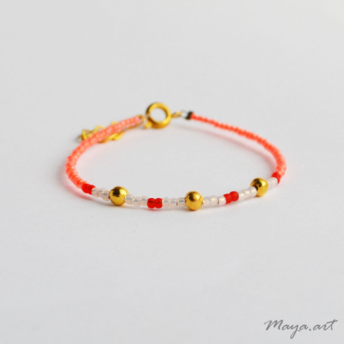 Béžovooranžový náramek "SIMPLE BRACELET"