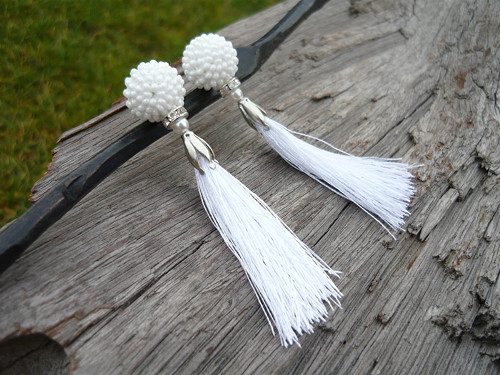 Náušnice White Elegant — foto 1