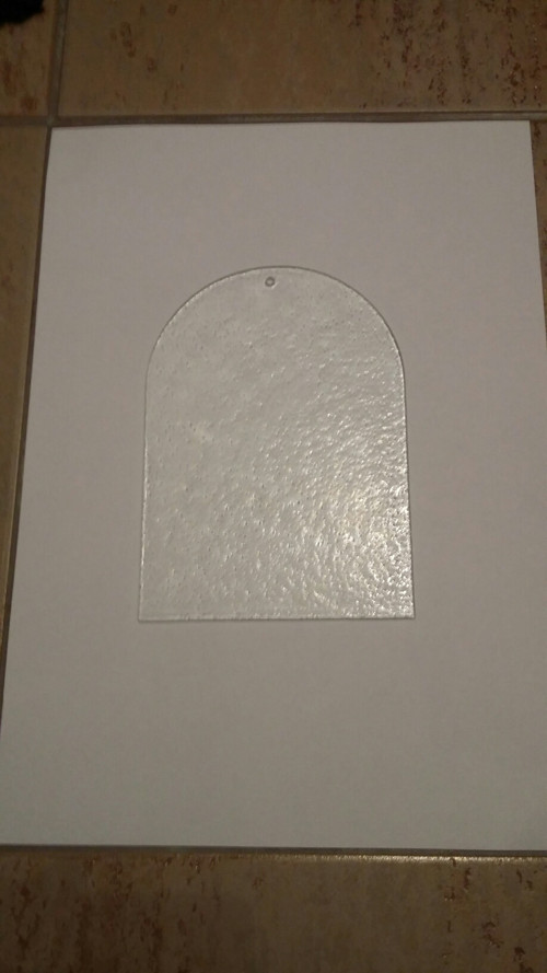 Skleněné závěsy - římské okno 10,5 x 7,4 cm