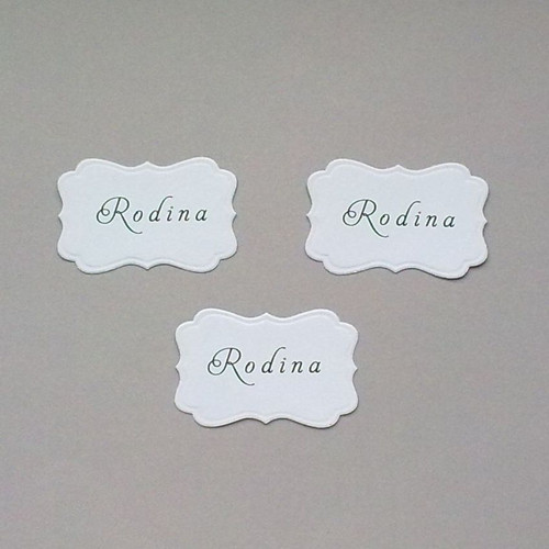 Štítky s nápisem - Rodina - 3ks