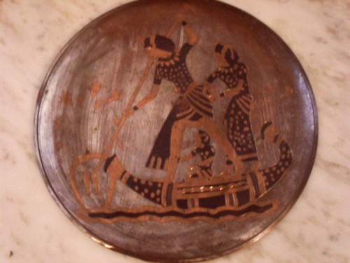 Talíř s egyptským motivem — foto 1
