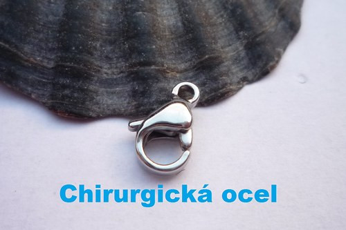 Karabinka z chirurgické oceli 1 ks