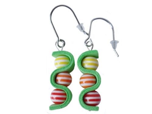 Náušnice gummy barevné