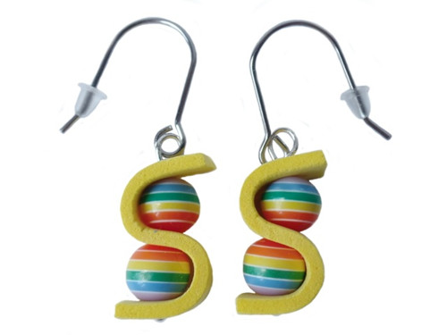 Náušnice gummy barevné malé