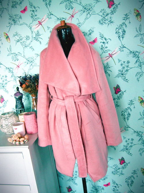Kabátek powder pink úchvatný — foto 1
