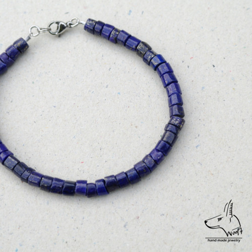 Lazhvard (lapis lazuli) - modrý náramek — foto 1