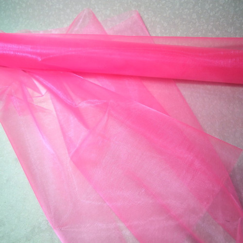 Organza, š. 36 cm neon růžová