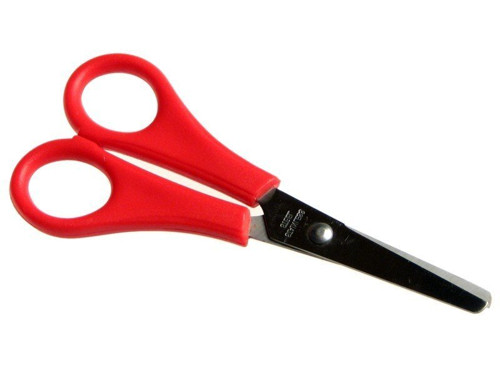 Nůžky s měřítkem 13cm kulaté pro praváky