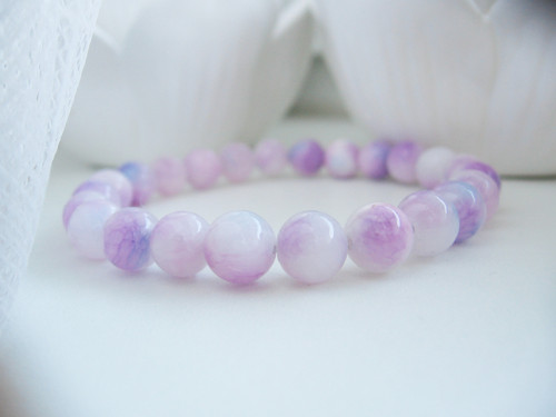 Lavender náramek • Jadeit • — foto 1
