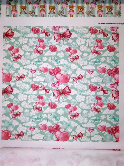 Bavlněný panel 35x35 cm KOLEKCE ROZTOMILÍ MEDVÍDCI — foto 1