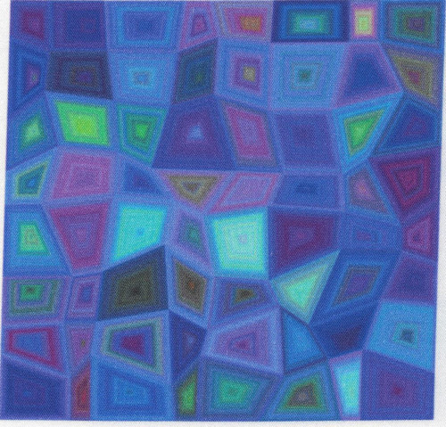 Bavlněná látka - panel 14 x 14 cm