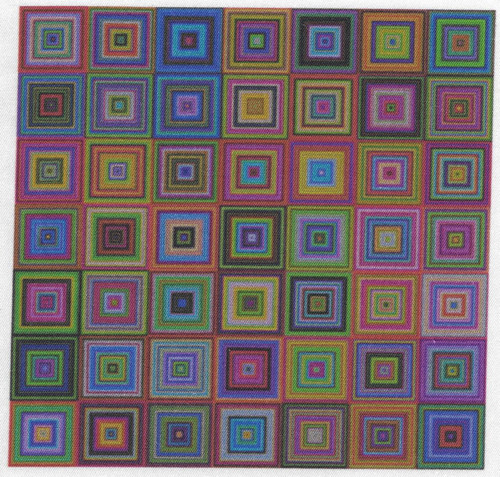 Bavlněná látka - panel 14 x 14 cm — foto 1