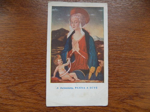 Panna a dítě - svatý obrázek — foto 1