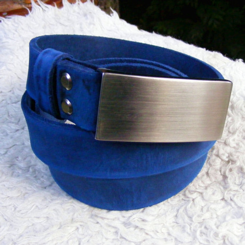 Opasek modrý patinovaný, šíře 3cm