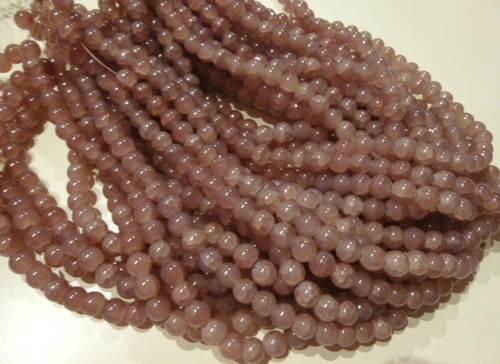 Imitace jadeit - práskané, kakaová 8mm/20ks