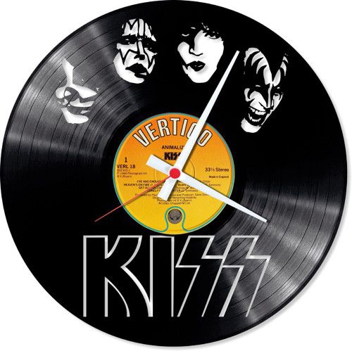 Nástěnné vinylové hodiny - KISS #1