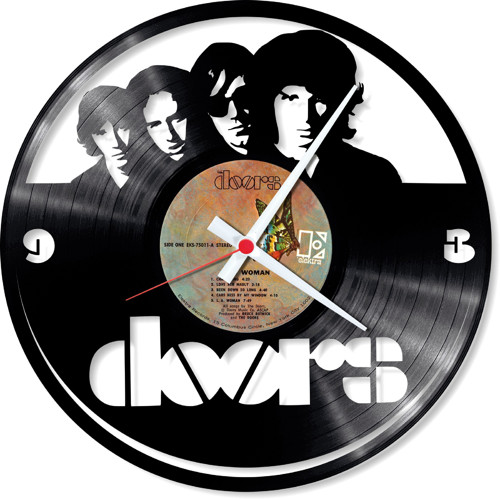 Nástěnné vinylové hodiny - The Doors