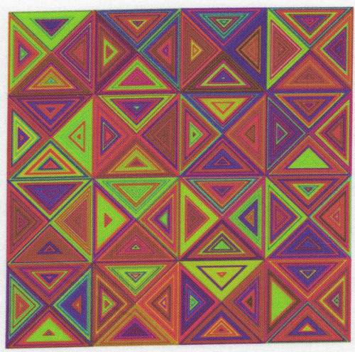 Bavlněná látka - panel 14 x 14 cm
