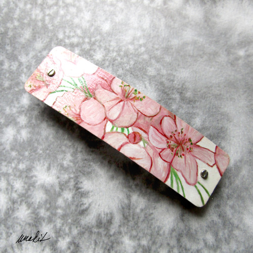 Malovaná spona "Sakura" — foto 1