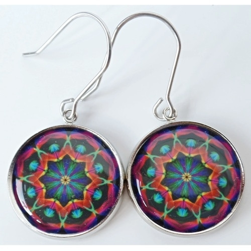 Náušnice Magická mandala 108
