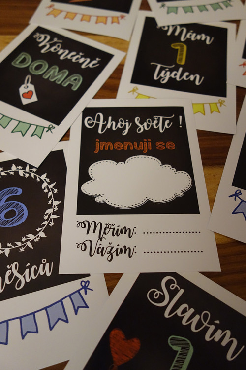 Milníkové kartičky - Cestou s polaroidem