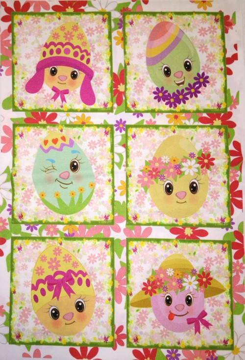 Bavlněný panel 24 x 36 cm - KOLEKCE VELIKONOCE1