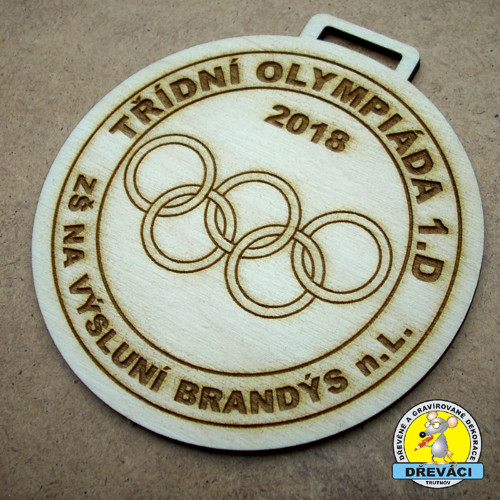 OLYMPIJSKÉ MEDAILE dřevěné 2018