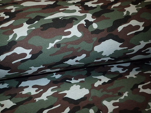 Látka - TEPLÁKOVINA - MASKÁČOVINA - ARMY — foto 1