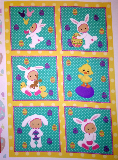 Bavlněný panel 24 x 36 cm - VELIKONOCE