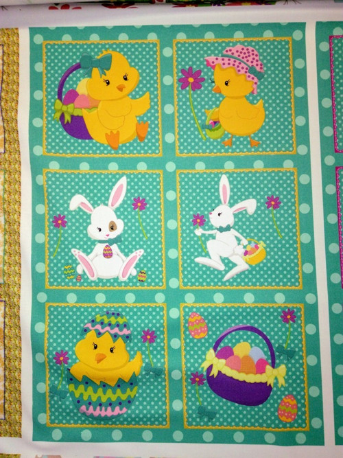 Bavlněný panel 36 x 52 cm - VELIKONOCE